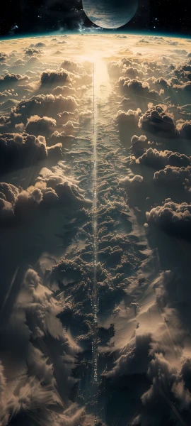 epic space wallpaper — cloud, scenery, sky, planet (free 4K phone download)