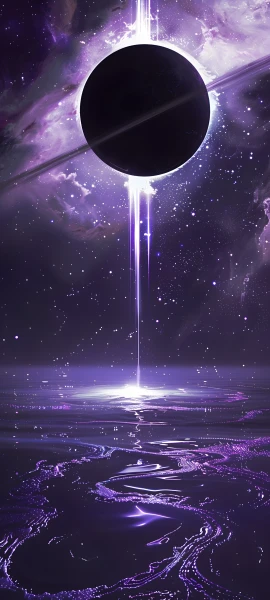 magical space wallpaper — scenery, star (sky), sky, water (free 4K phone download)