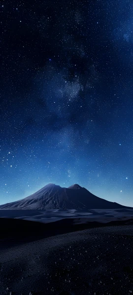 serene space wallpaper — sky, scenery, star (sky), starry sky (free 4K phone download)