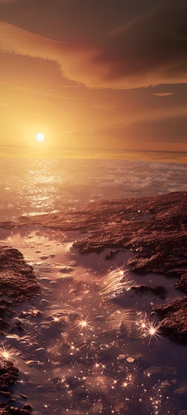 serene space wallpaper — scenery, sky, cloud, sunset (free 4K phone download)