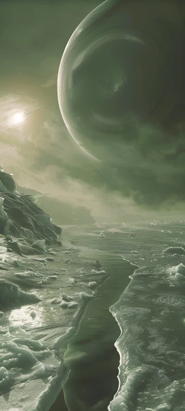 epic space wallpaper — scenery, cloud, sky, ocean (free 4K phone download)