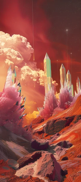 futuristic space wallpaper — sky, scenery, cloud, star (sky) (free 4K phone download)