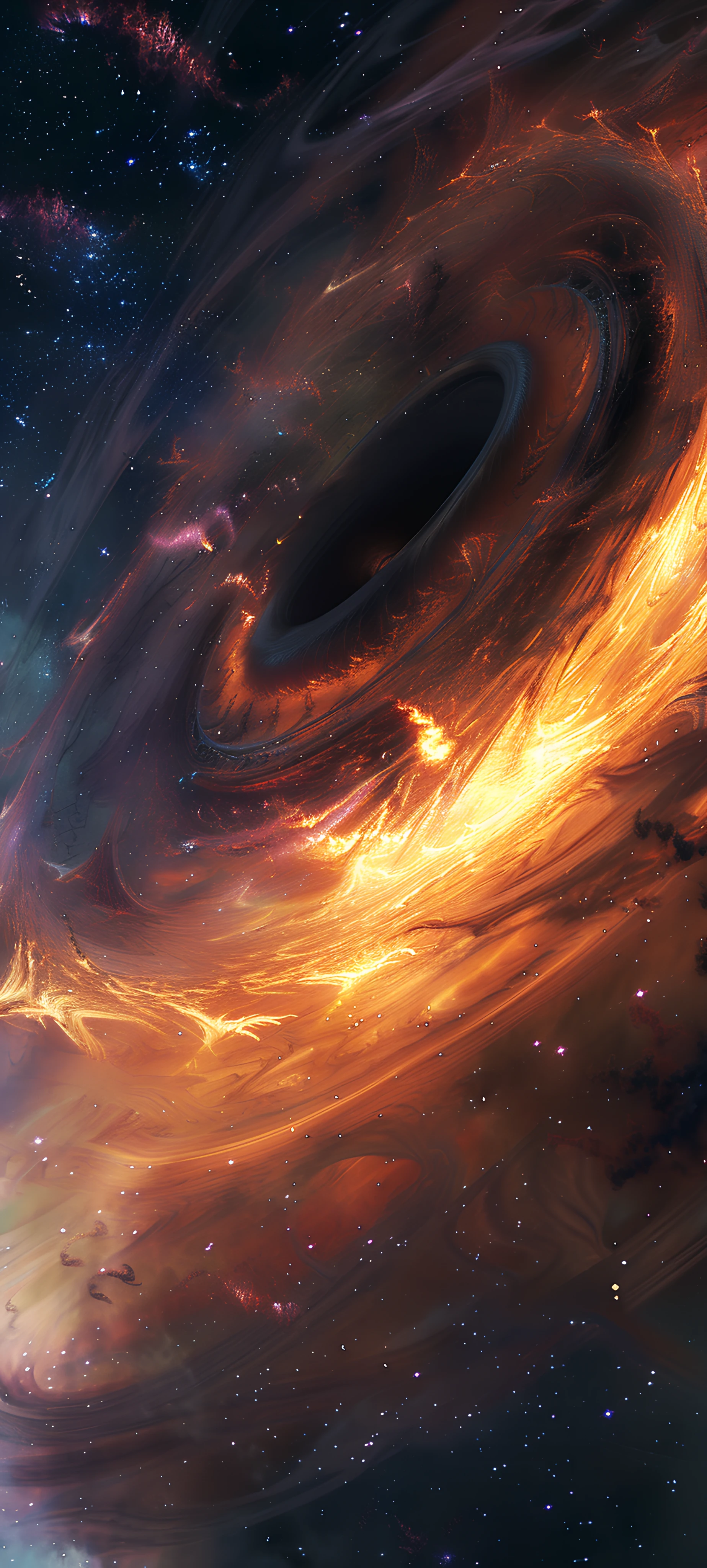 magical space wallpaper — star (sky), sky, starry sky, scenery (free 4K phone download)