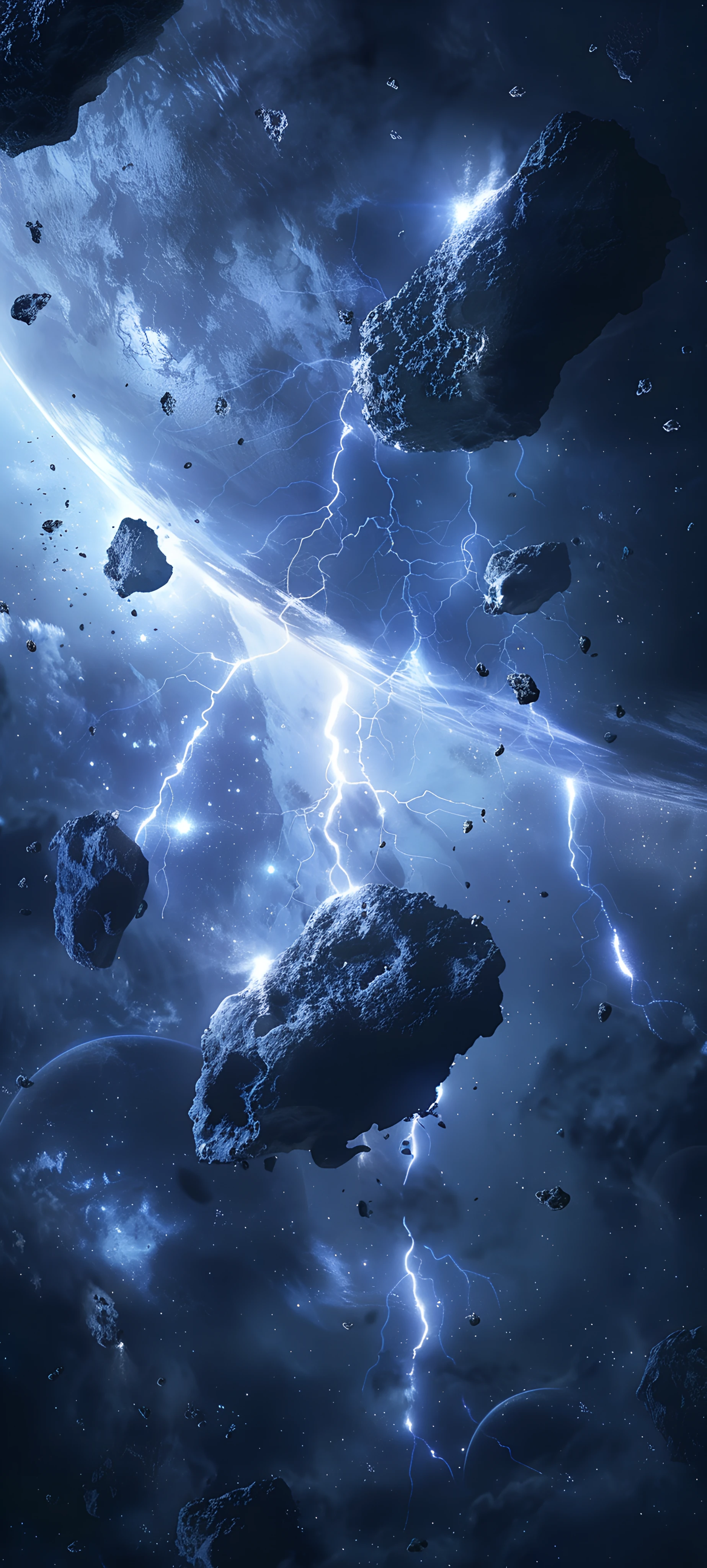 epic space wallpaper — scenery, cloud, sky, lightning (free 4K phone download)