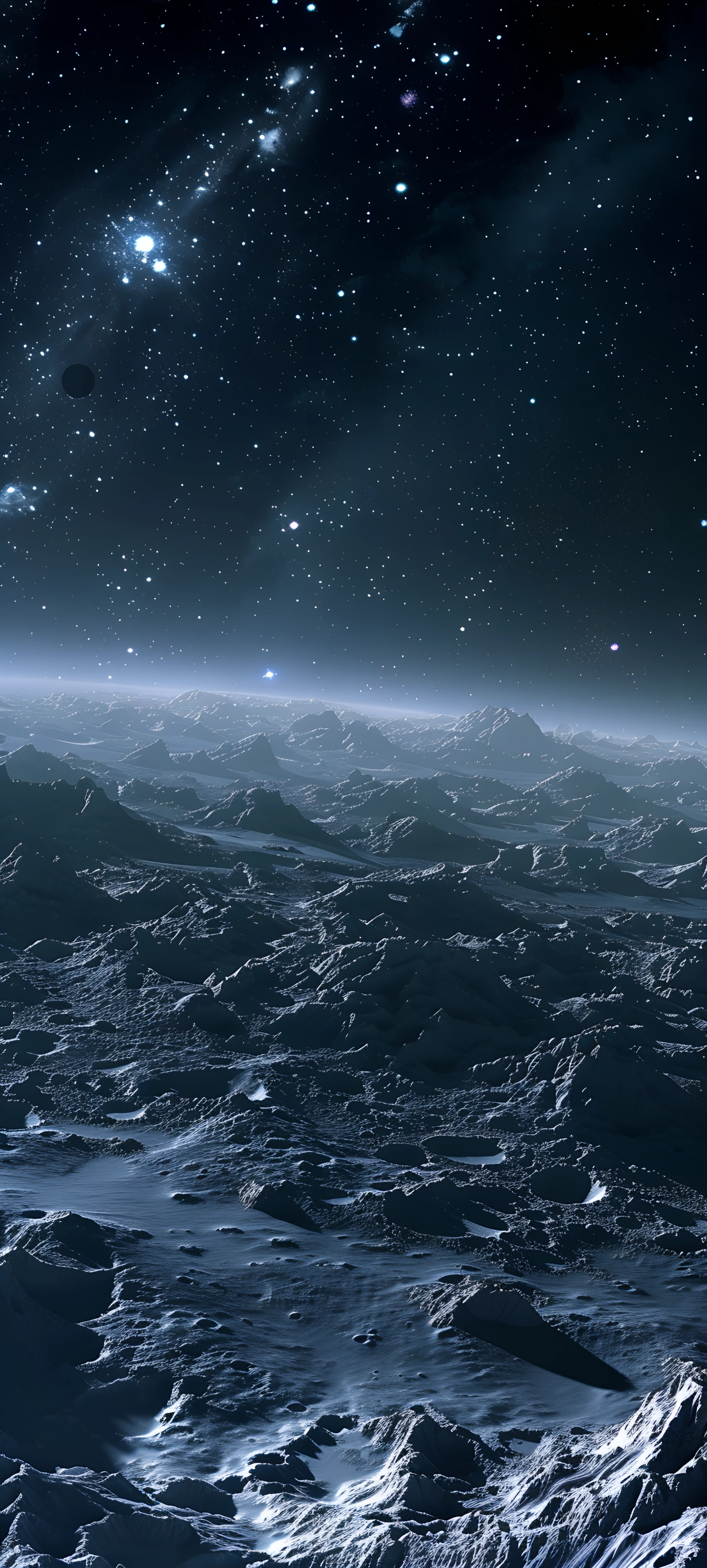 futuristic space wallpaper — scenery, sky, star (sky), night (free 4K phone download)