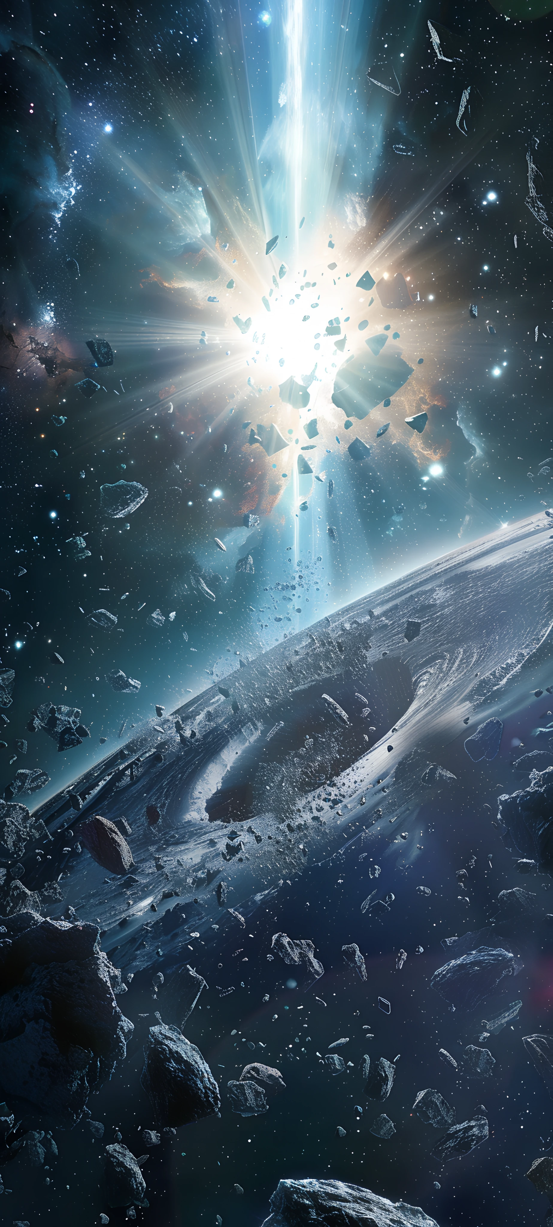 futuristic space wallpaper — planet, space, scenery, earth (planet) (free 4K phone download)