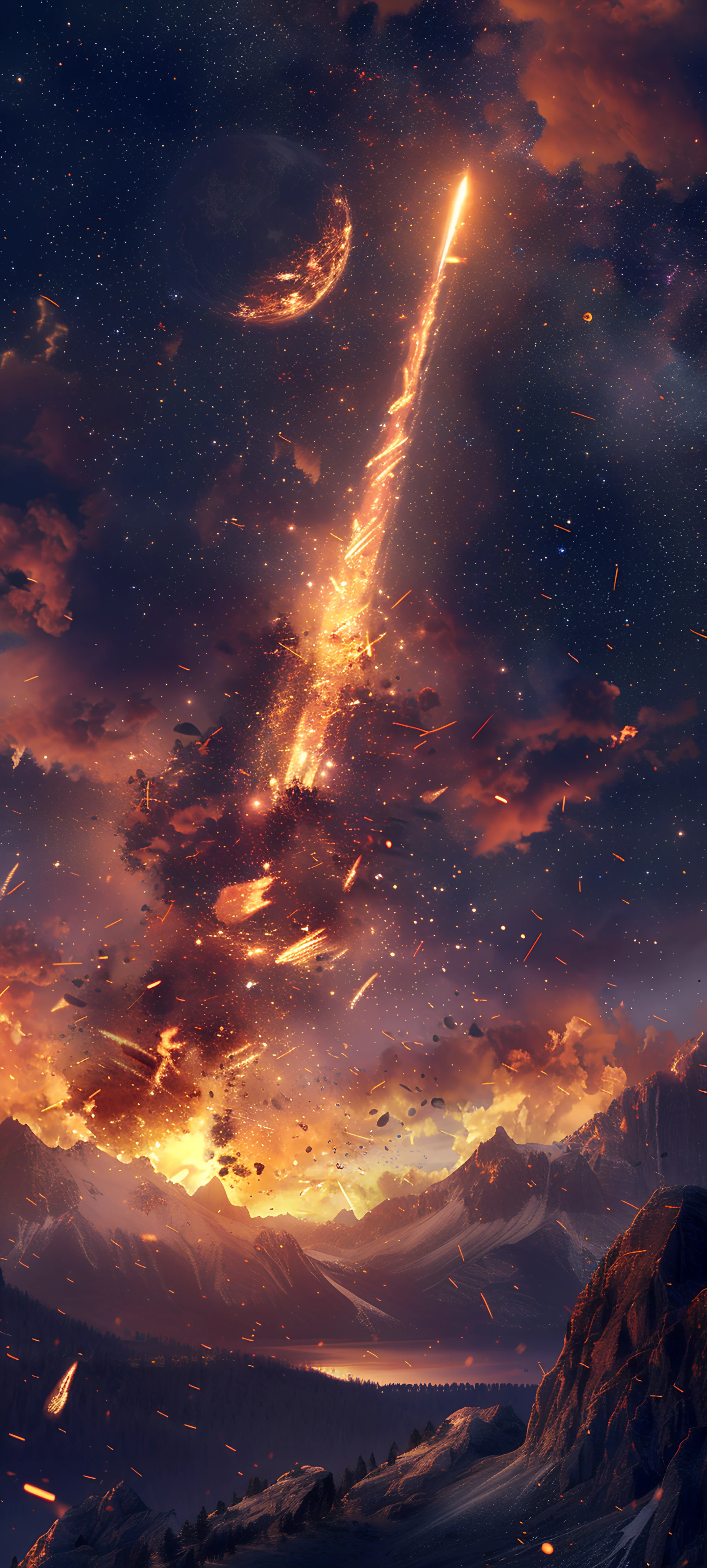 epic space wallpaper — sky, scenery, star (sky), cloud (free 4K phone download)