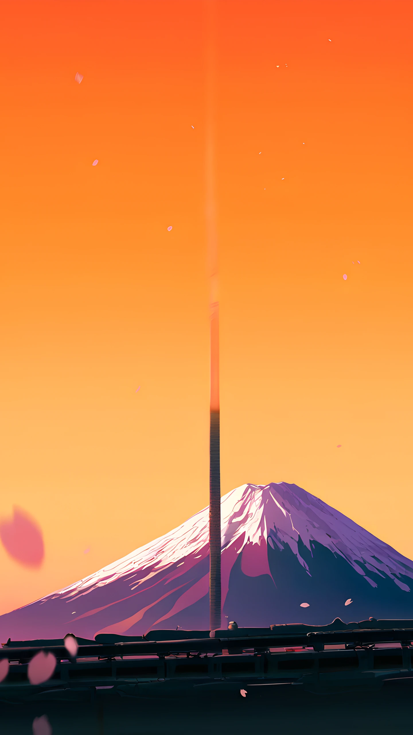 Anime Wallpaper Bullet Train Sunset 1440×2560 anime wallpaper