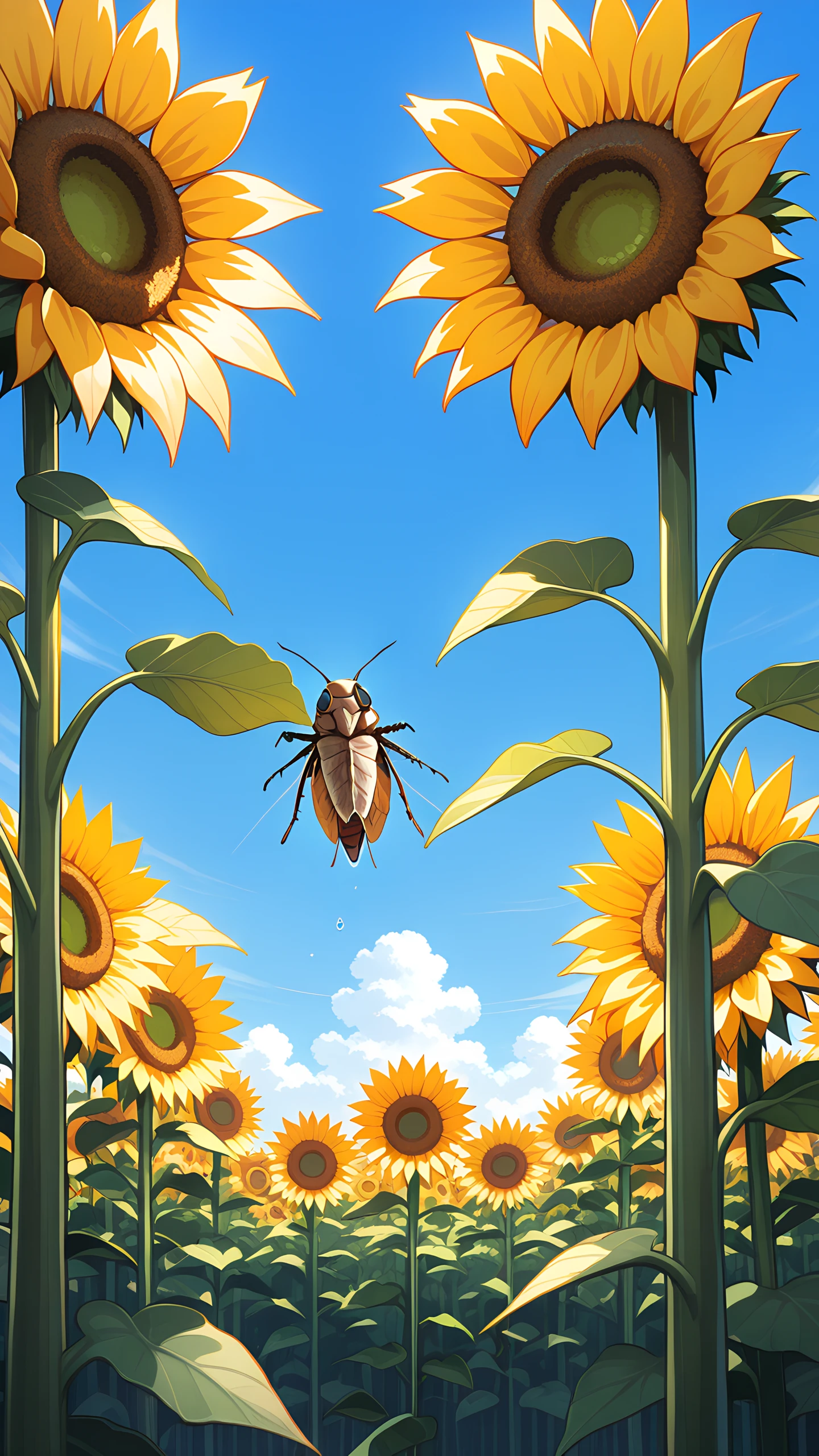 Anime Wallpaper Summer Heat Haze 1440×2560 anime wallpaper
